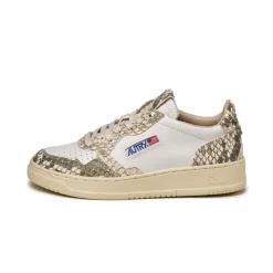 Leder Sneaker|Weiße Sneaker*Autry Medalist W Diamond / Gigant White / Dmn