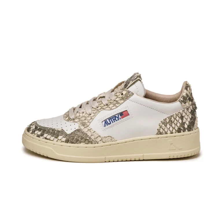 Leder Sneaker|Weiße Sneaker*Autry Medalist W Diamond / Gigant White / Dmn