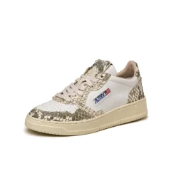 Leder Sneaker|Weiße Sneaker*Autry Medalist W Diamond / Gigant White / Dmn