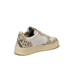Leder Sneaker|Weiße Sneaker*Autry Medalist W Diamond / Gigant White / Dmn