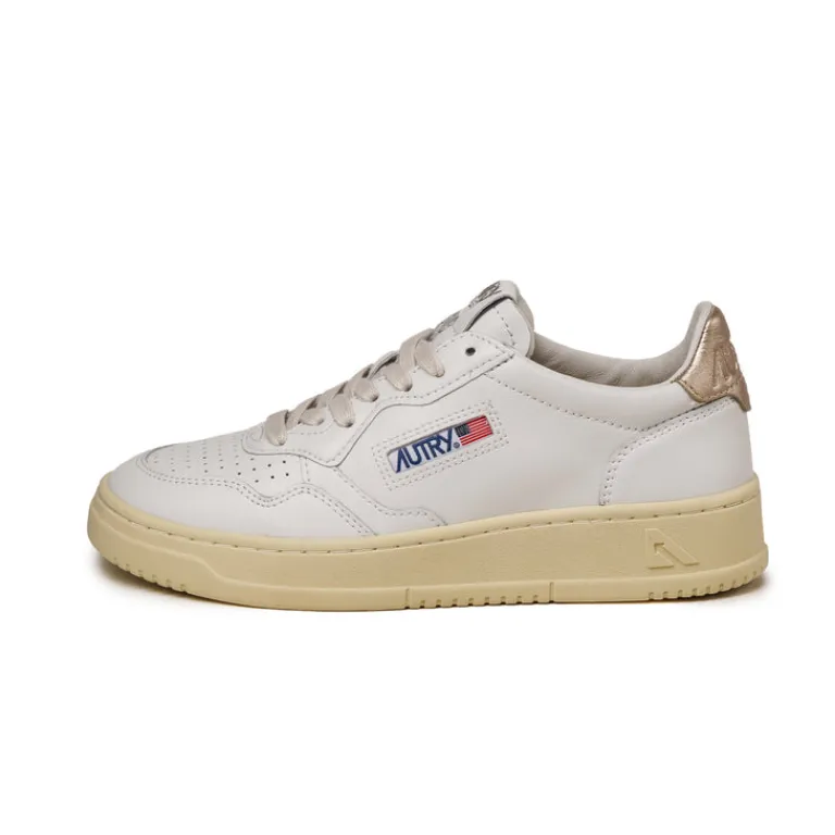 Leder Sneaker|Weiße Sneaker*Autry Medalist W White / Gold