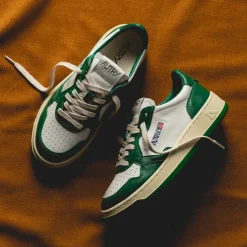 Leder Sneaker*Autry Medalist W White / Green