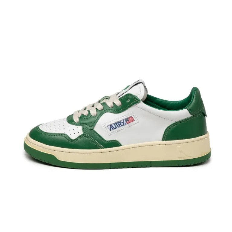 Leder Sneaker*Autry Medalist W White / Green