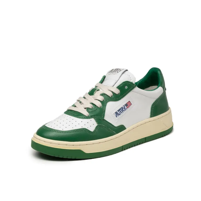 Leder Sneaker*Autry Medalist W White / Green