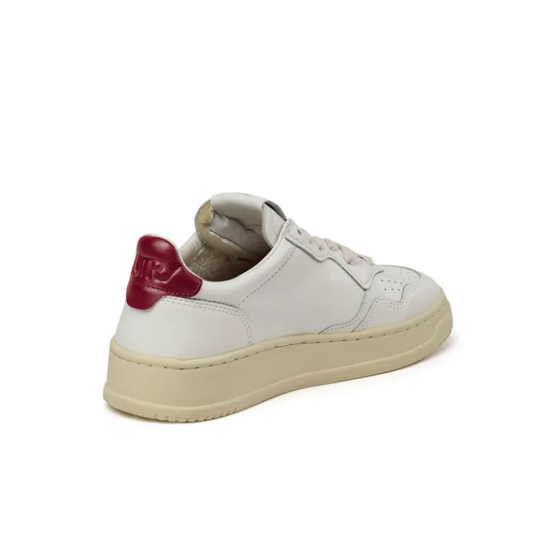 Leder Sneaker*Autry Medalist W White / Syrah