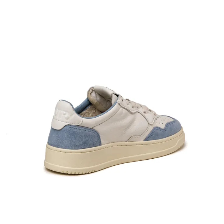 Leder Sneaker|Weiße Sneaker*Autry Medalist W *Goat / Suede* White / Street