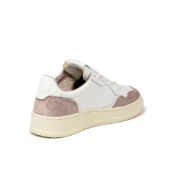 Leder Sneaker|Weiße Sneaker*Autry Medalist W *Goat / Suede* White / Nude