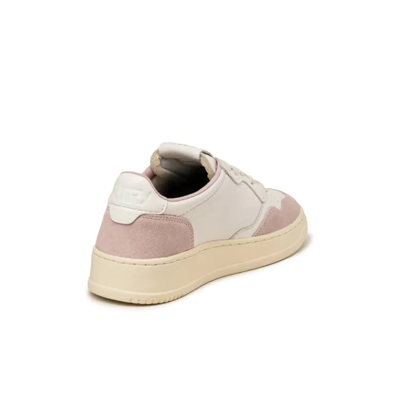 Leder Sneaker|Weiße Sneaker*Autry Medalist W *Goat / Suede* White / Powder