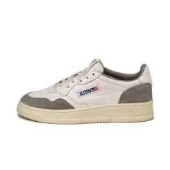 Leder Sneaker|Weiße Sneaker*Autry Medalist W *Goat / Suede* White / Grey