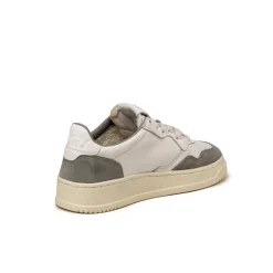 Leder Sneaker|Weiße Sneaker*Autry Medalist W *Goat / Suede* White / Grey