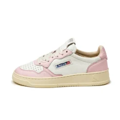 Leder Sneaker|Weiße Sneaker*Autry Medalist W *Goat / Wash* White / Blush Bride