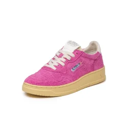 Leder Sneaker*Autry Medalist W *Hairy Suede* Fuchsia