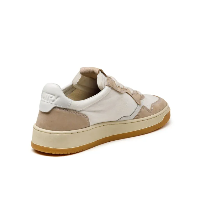 Leder Sneaker*Autry Medalist W *Honey / Canvas* White / White