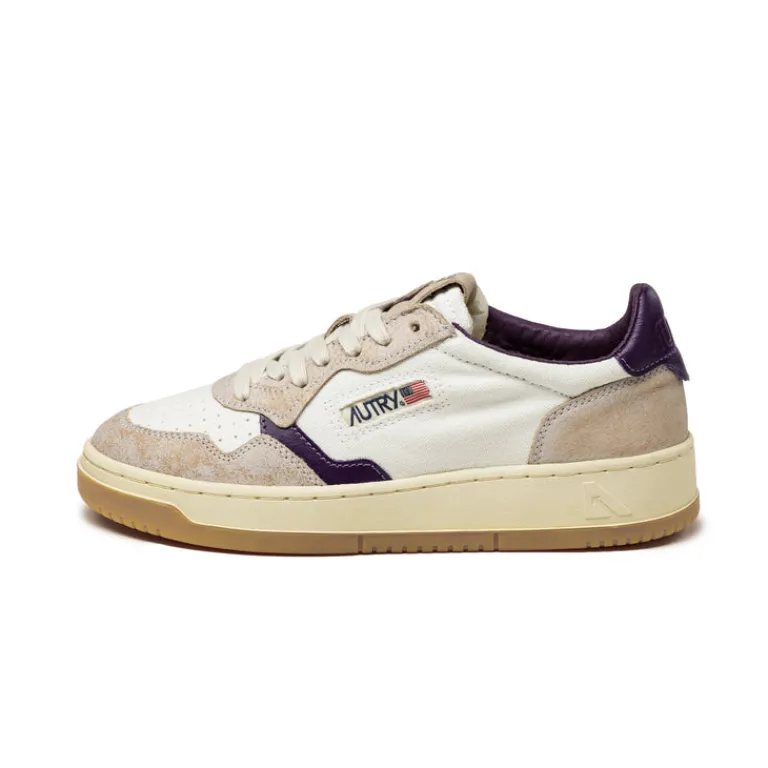 Leder Sneaker*Autry Medalist W *Honey / Canvas* White / Psycic Lilac