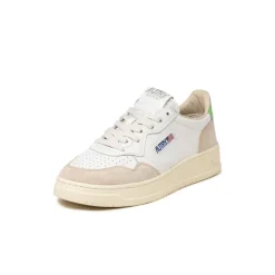 Leder Sneaker|Weiße Sneaker*Autry Medalist W *Leather / Suede* White / Bud Green