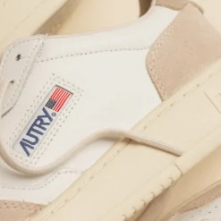 Leder Sneaker|Weiße Sneaker*Autry Medalist W *Leather / Suede* White / White Pepper