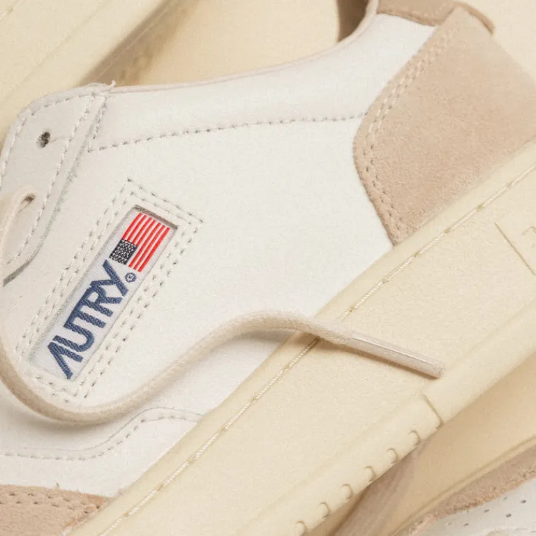 Leder Sneaker|Weiße Sneaker*Autry Medalist W *Leather / Suede* White / White Pepper