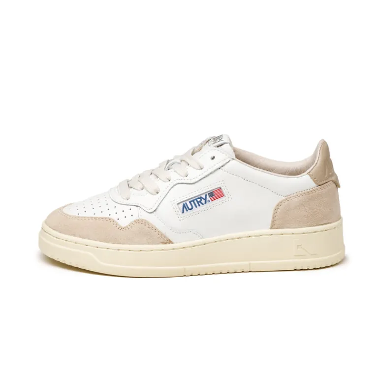 Leder Sneaker|Weiße Sneaker*Autry Medalist W *Leather / Suede* White / White Pepper