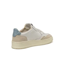 Leder Sneaker|Weiße Sneaker*Autry Medalist W *Leather / Suede* White / Silver Blue