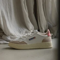 Leder Sneaker|Weiße Sneaker*Autry Medalist W *Leather / Suede* White / Tearose