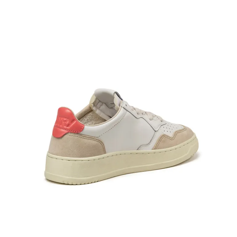 Leder Sneaker|Weiße Sneaker*Autry Medalist W *Leather / Suede* White / Tearose