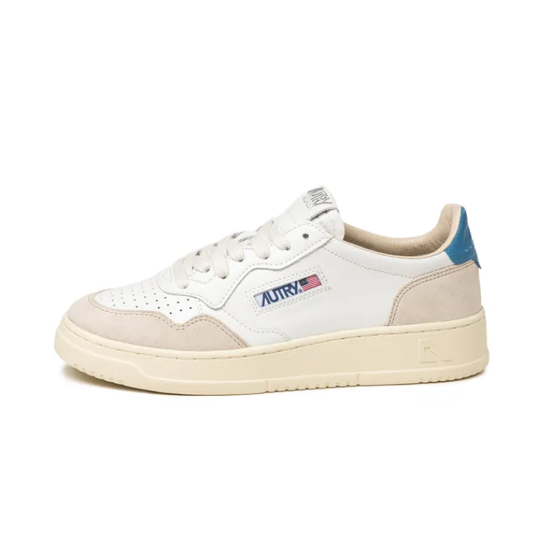Leder Sneaker|Weiße Sneaker*Autry Medalist W *Leather / Suede* White / Niagara