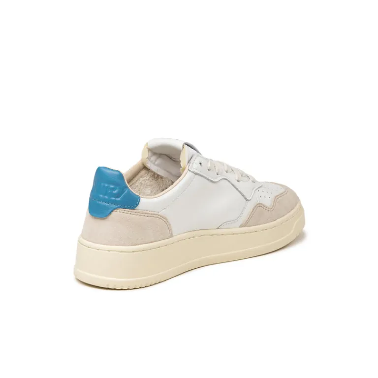 Leder Sneaker|Weiße Sneaker*Autry Medalist W *Leather / Suede* White / Niagara