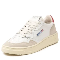 Leder Sneaker|Weiße Sneaker*Autry Medalist W *Leather / Suede* White / Red