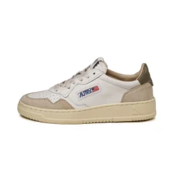 Leder Sneaker|Weiße Sneaker*Autry Medalist W *Leather / Suede* White / Court Green