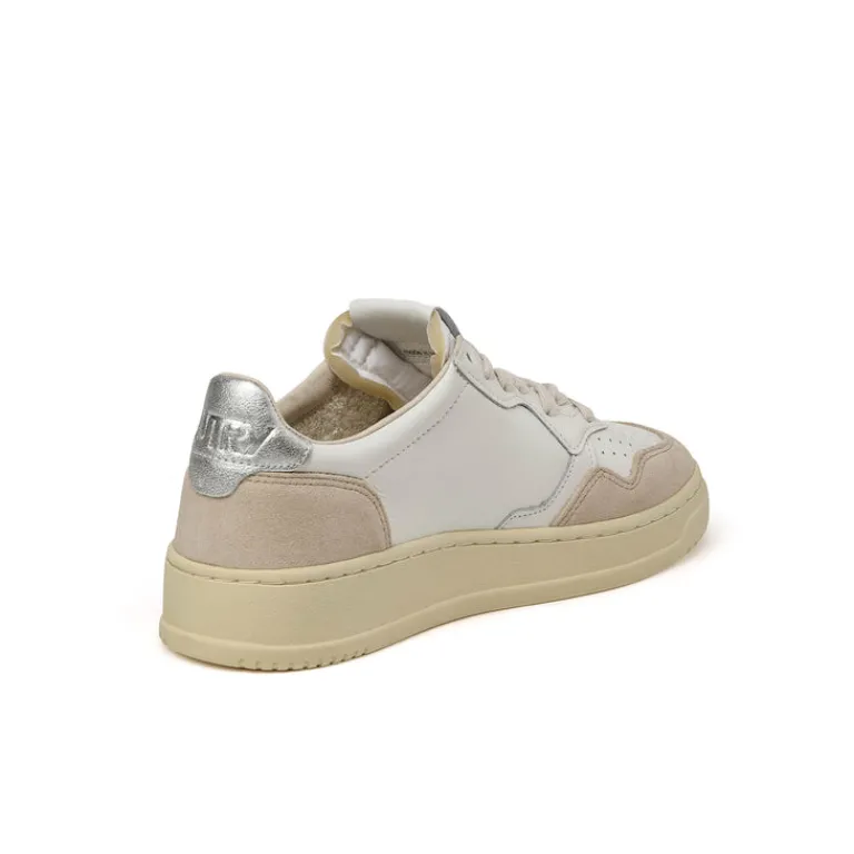 Leder Sneaker|Weiße Sneaker*Autry Medalist W *Leather / Suede* White / Silver