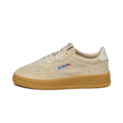 Leder Sneaker*Autry Medalist W *Mix Suede* Sand / Ecru