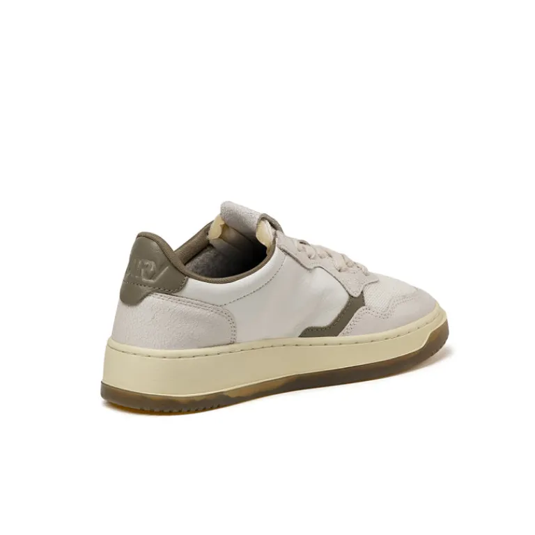 Leder Sneaker|Weiße Sneaker*Autry Medalist W *Virgin / Crack* White / Covert Green