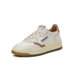 Leder Sneaker|Weiße Sneaker*Autry Medalist W *Virgin / Crack* White / Tanz