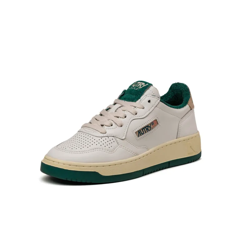 Leder Sneaker|Weiße Sneaker*Autry Medalist W *Virgin / Sponge* White / Forest