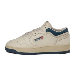 High-Top Sneaker|Leder Sneaker*Autry Med-Way Mid *Leather / Crack* Blue / Marshmallow