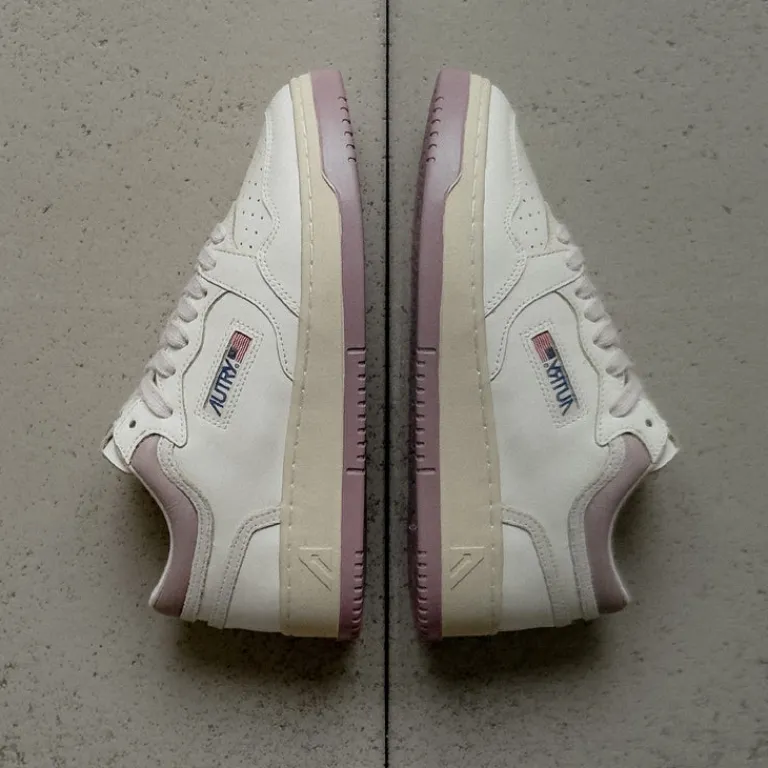 High-Top Sneaker|Leder Sneaker*Autry Med-Way Mid W *Leather / Crack* Zephyr / Marshmallow