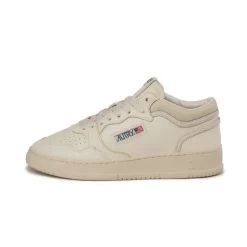 High-Top Sneaker|Leder Sneaker*Autry Med-Way Mid W *Leather / Crack* White / Marshmallow