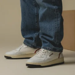 Leder Sneaker|Weiße Sneaker*Autry Open Low Dragon