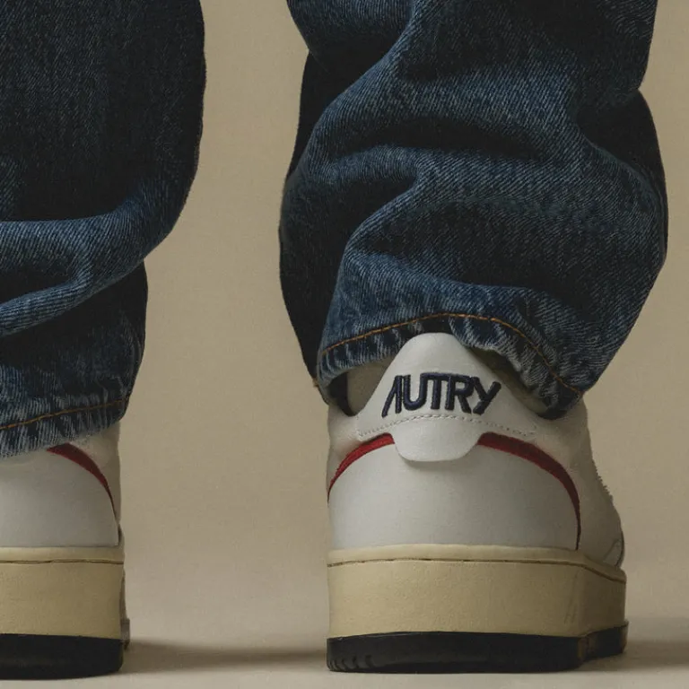 Leder Sneaker|Weiße Sneaker*Autry Open Low Dragon