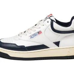Leder Sneaker|Weiße Sneaker*Autry Open Mid White / Blue