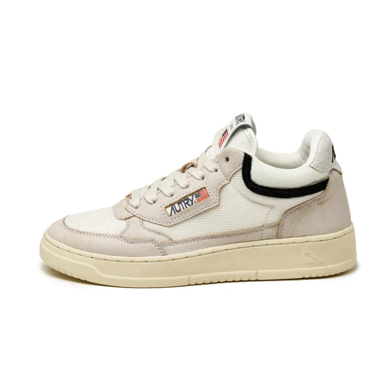 Leder Sneaker|Weiße Sneaker*Autry Open Mid W White / Black