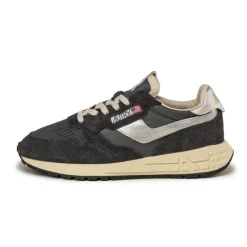 Leder Sneaker|Retro Runner*Autry Reelwind Low Black / Silver