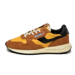 Leder Sneaker|Retro Runner*Autry Reelwind Low *Hairy Suede / Nylon* Sunset / Black