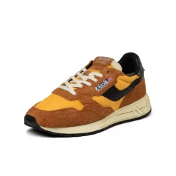 Leder Sneaker|Retro Runner*Autry Reelwind Low *Hairy Suede / Nylon* Sunset / Black