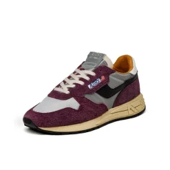 Leder Sneaker|Retro Runner*Autry Reelwind Low *Hairy Suede / Nylon* Barolo / Silver