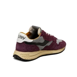 Leder Sneaker|Retro Runner*Autry Reelwind Low *Hairy Suede / Nylon* Barolo / Silver