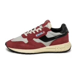 Leder Sneaker|Retro Runner*Autry Reelwind Low *Hairy Suede / Nylon* Crdnl / Blk