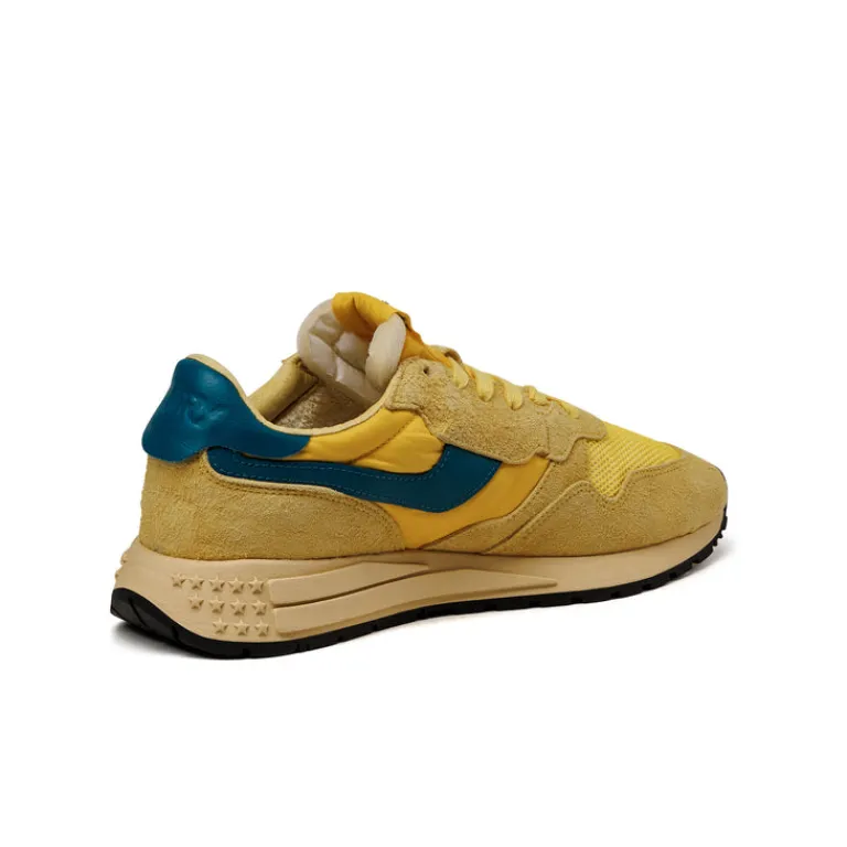 Leder Sneaker*Autry Reelwind Low *Suede / Net* Yellow / Corsair