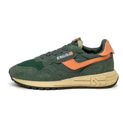 Leder Sneaker|Retro Runner*Autry Reelwind Low *Suede / Net* Bottle / Orange