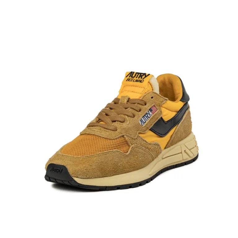 Leder Sneaker|Retro Runner*Autry Reelwind Low *Suede / Net* Taffy / Black